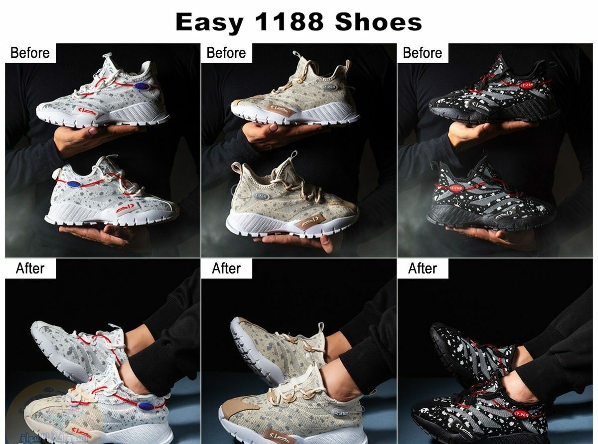 الحذاء الشبابى للجنسين Easy 1188 Shoes مصنوع من مزيج من الخيوط عالية الجودة وجيدة التهوية 