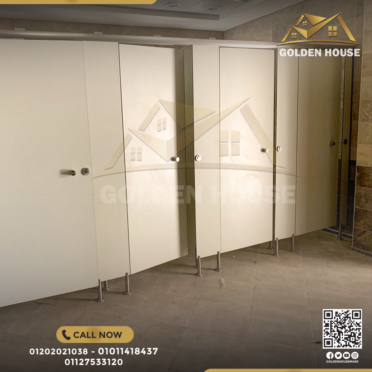 الكومباكت HPL افضل خامات لابواب الحمامات قواطيع وفواصل الحمامات من خامات الكومباكت hpl 