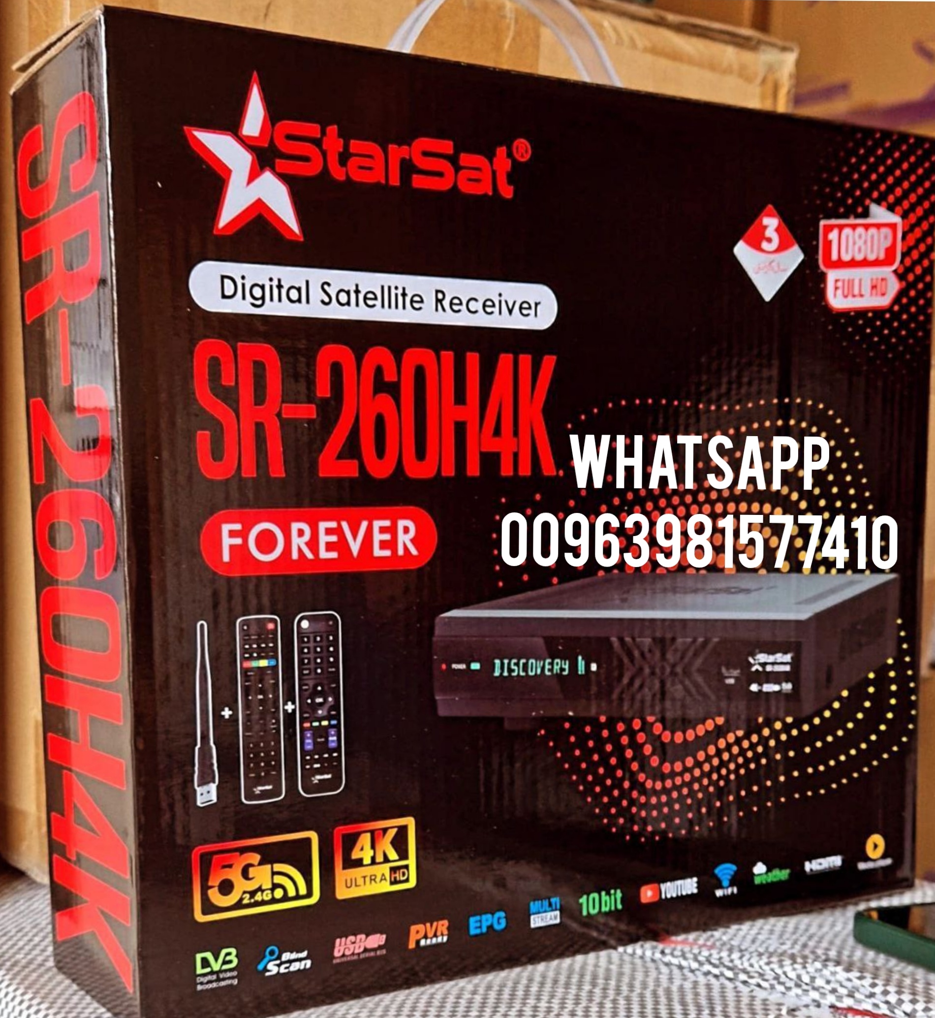  StarSat SR-260H4K 4K Satellite Receiver StarSat SR-260H4K 4K Satellite Receiver