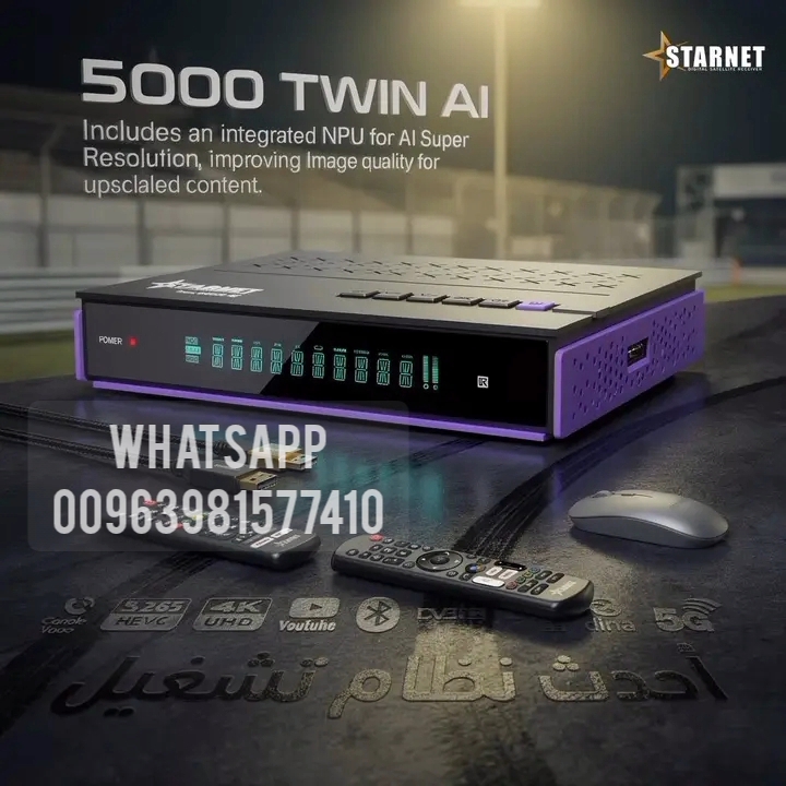 STARNET 5000 TWIN AI 8K ANDROID FOREVER CPU AMLOGIC S905 X5 STARNET 5000 TWIN AI 8K ANDROID FOREVER 