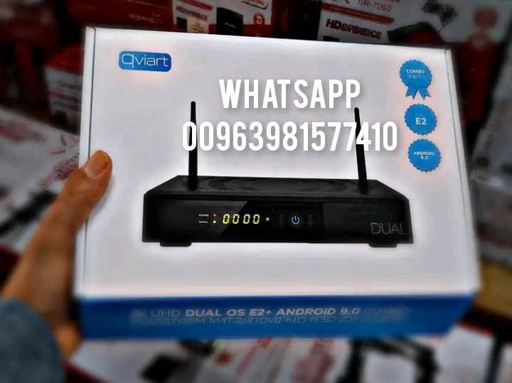 Qviart DUAL 4K UHD LINUX Enigma 2 + Android 9.0 DVB-S2X+T2/C H.265 IPTV - FOREVER PRO