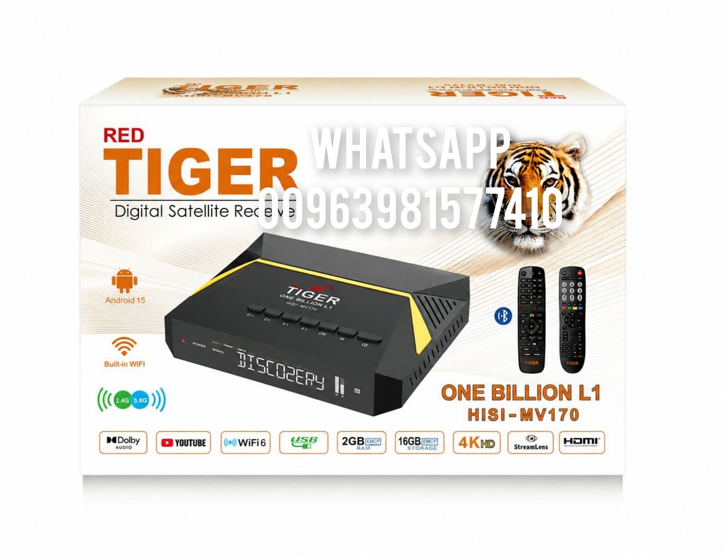 RED TIGER ONE BILLION L1 HISI-MV170 RED TIGER ONE BILLION L1 HISI-MV170 