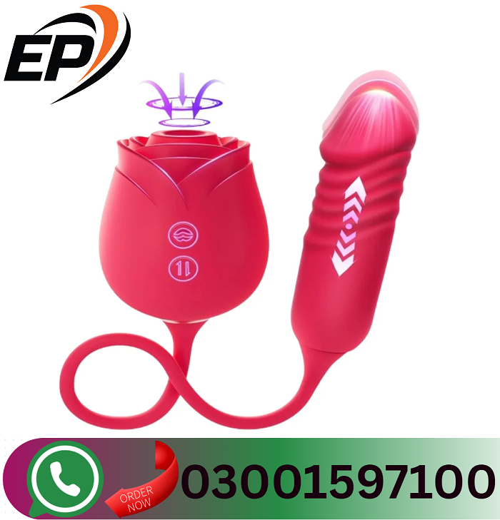 Silicone Rose Sucking Vibrator In Hyderabad/03001597100