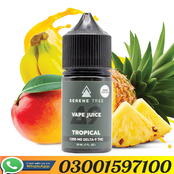 Serene Tree Delta-9 THC Green Apple Vape Juice 1200mg In Sukkur/03001597100
