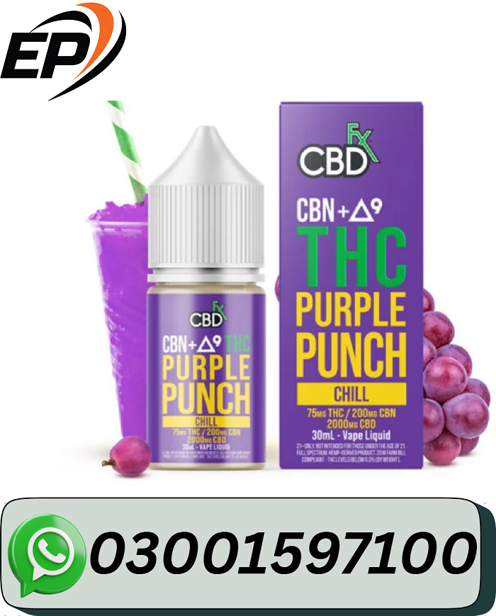 New Delta-9 THC Vape Juice: Purple Punch (Indica) In Bahawalpur/03001597100