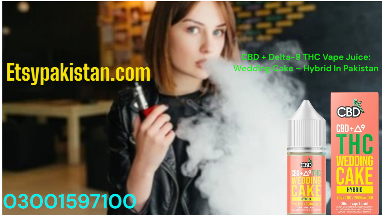 New CBD + Delta-9 THC Vape Juice: Wedding Cake – Hybrid In kotri=03001597100