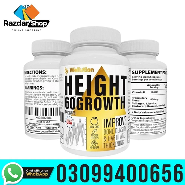  0309940056 | Wellution Height Growth Capsule In Pakistan