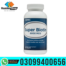 GNC Super Biotin 6000 MCG In Quetta | 03099400656