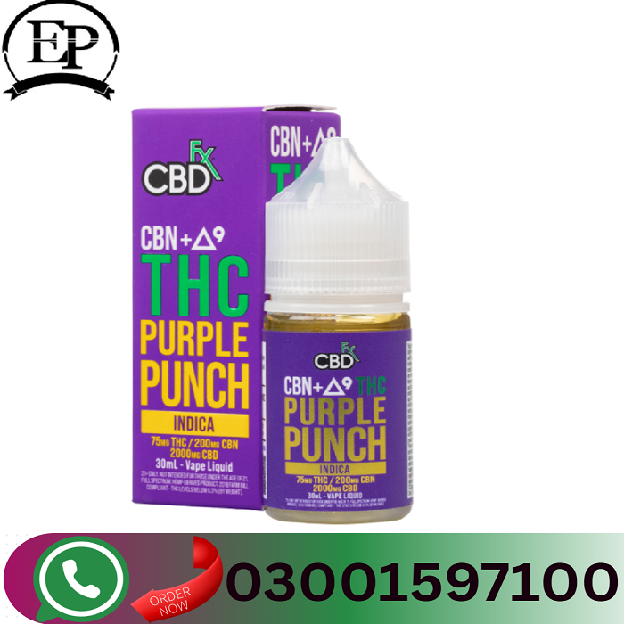 Original THC Vape Juice Purple Punch In Sargodha=03001597100
