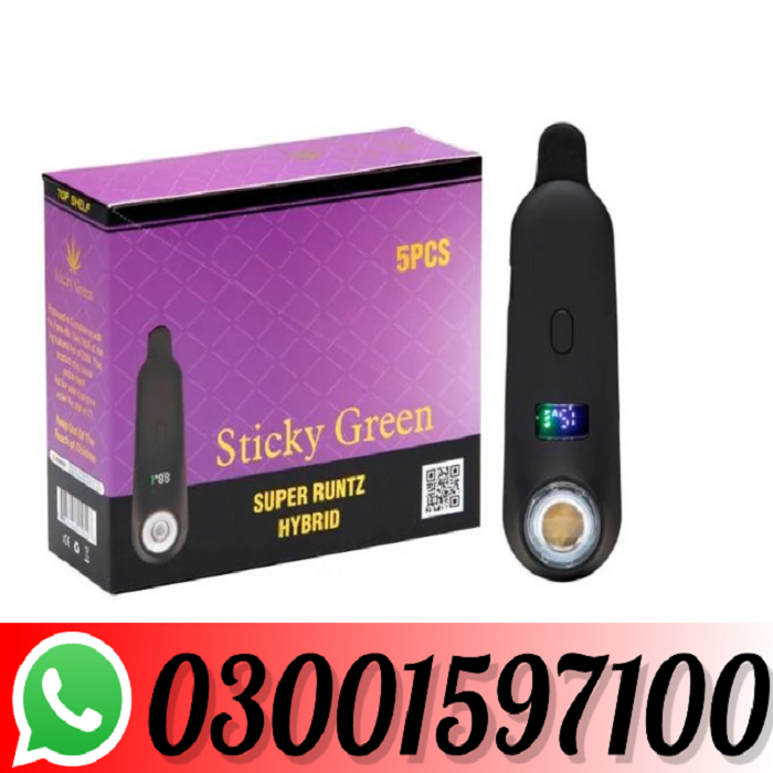 Sticky Green THCA Disposable 0.5G In Nawabshah - 03001597100