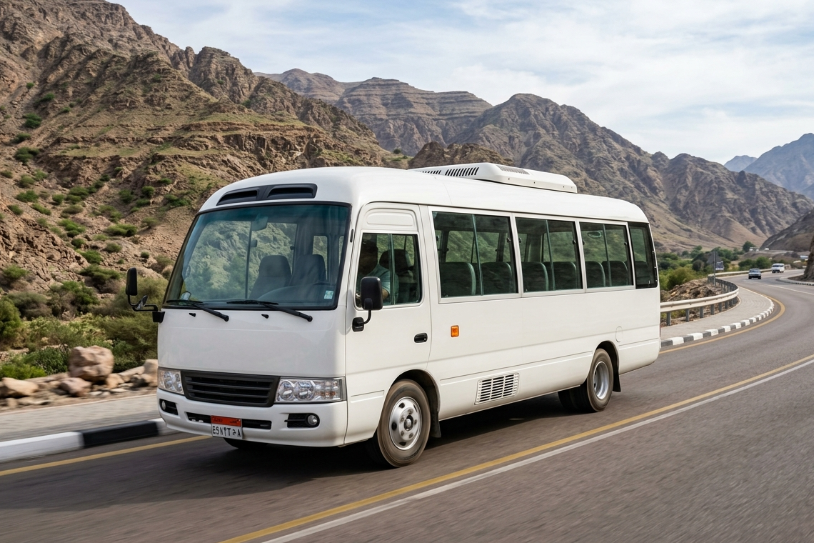 Toyota Coaster Rental | Borg El Arab Airport to Sunrise Alexandria Hotel