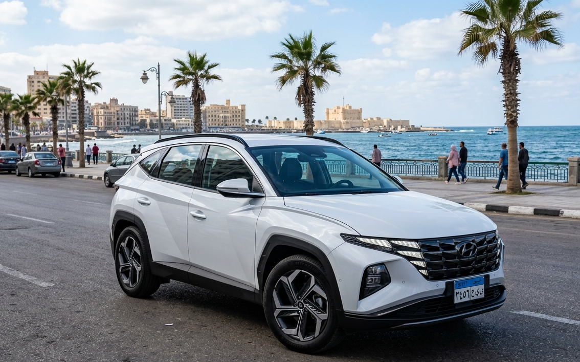 Hyundai Tucson Rental | Cairo International Airport to Sofitel Hotel with Driver