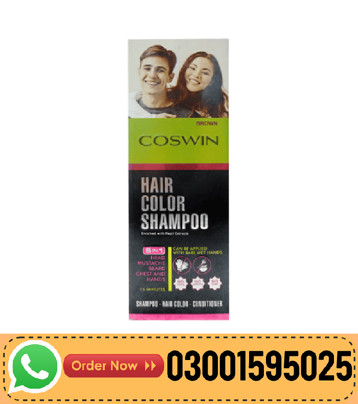 Coswin Black Hair Color Shampoo Pakistan – Long Lasting Herbal Hair Dye