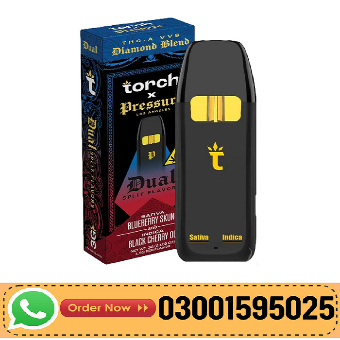 Torch x Pressure LA THCA VVS Diamond Blend Disposable 3G Price in Pakistan