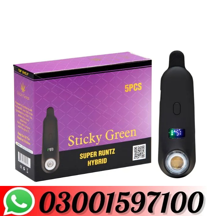 Sticky Green THCA Disposable 0.5G In Pakistan=03001597100