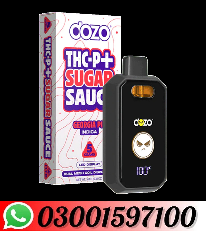 Dozo Sugar Sauce THC-P Disposable 5gm In Hyderabad=03001597100