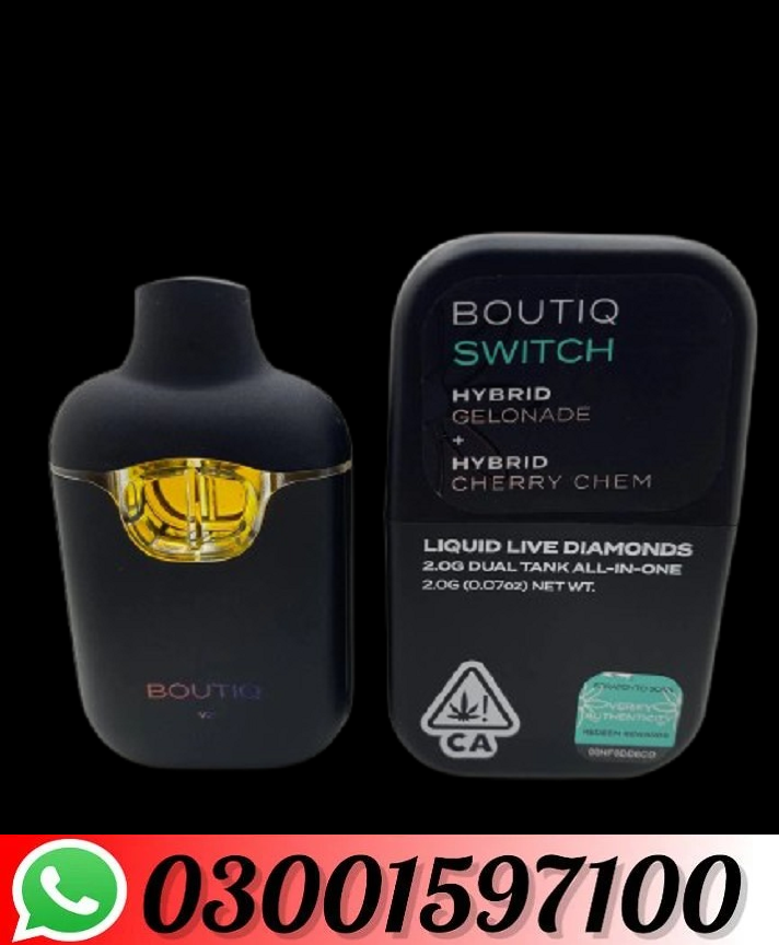 BOUTIQ Switch Liquid Live Diamonds Disposable Vape In Quetta=03001597100