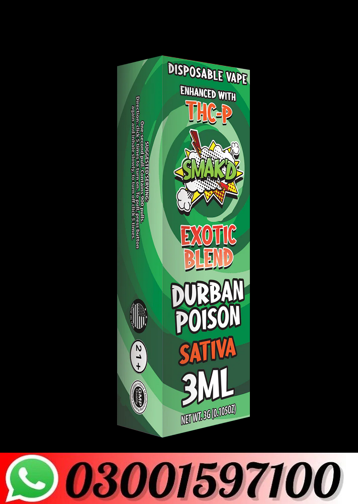 TKO Smak’d Exotic Blend Disposable THC Vape | 3ML In Sargodha=03001597100