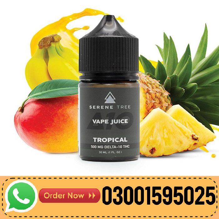 Serene Tree Delta-10 THC Tropical Vape Juice 500mg In Pakistan - Premium Flavor, Lasting Satisfactio