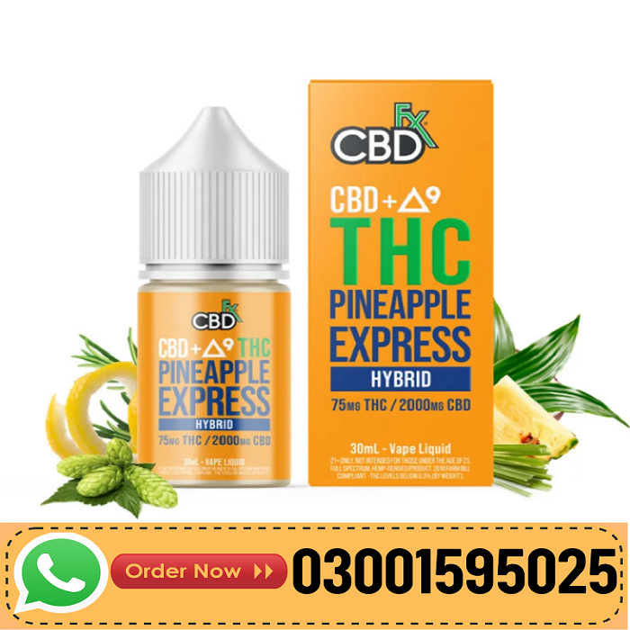 Pakistan’s Trending Choice: CBDfx Delta-9 THC Vape Juice Pineapple Express (Hybrid) In Pakistan 