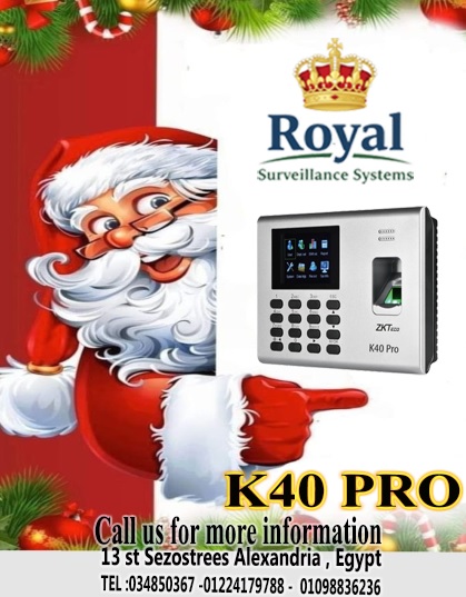 الحل الأمثل لتنظيم حضور وانصراف الموظفين بكل سهولة وكفاءة!جهاز البصمة ZK-K40 PRO 