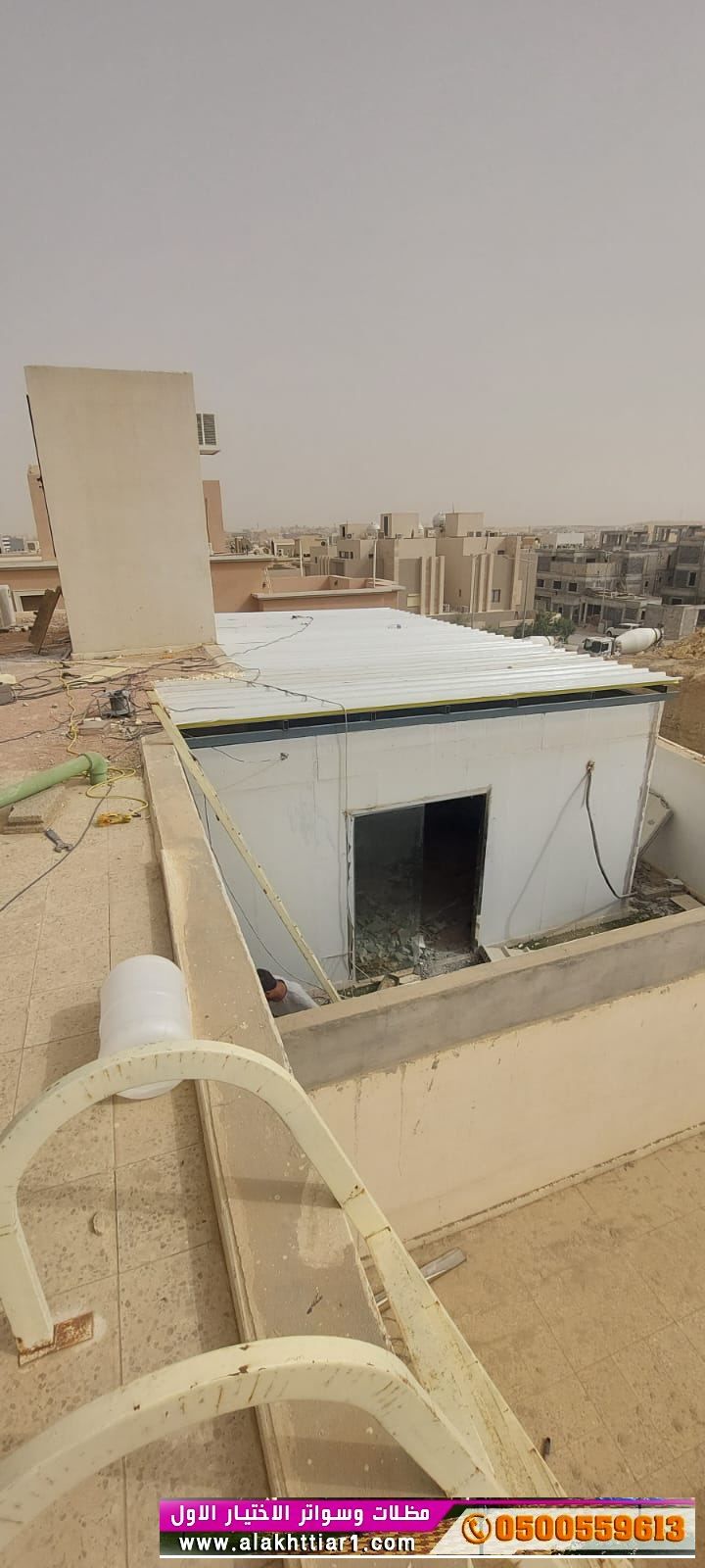 هناجر و سواتر الاختيارالاول mthlat-sa.com ابتكارهناجر,سندويش بنل,ملاحق,مظلات اسطح,مظلات متحركة ريموت