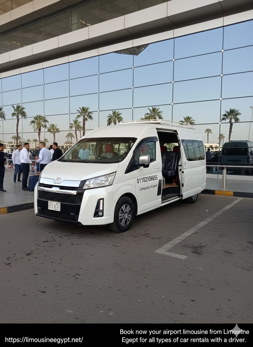  Book Toyota Hiace Minibus Rental Cairo Airport | 14-Seater Van with Driver for Tours & Business