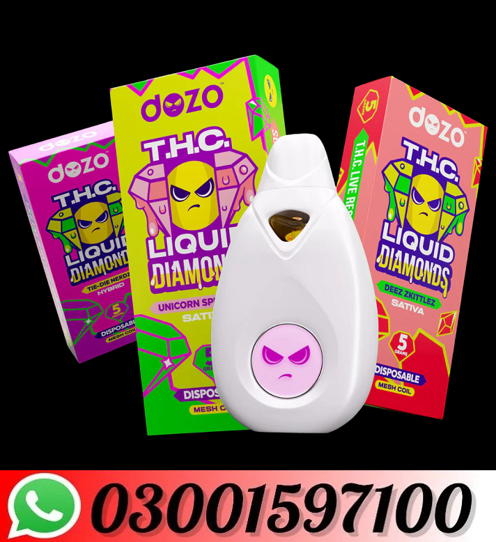 Dozo Thc Liquid Diamonds – 5g Disposable In Karachi=03001597100