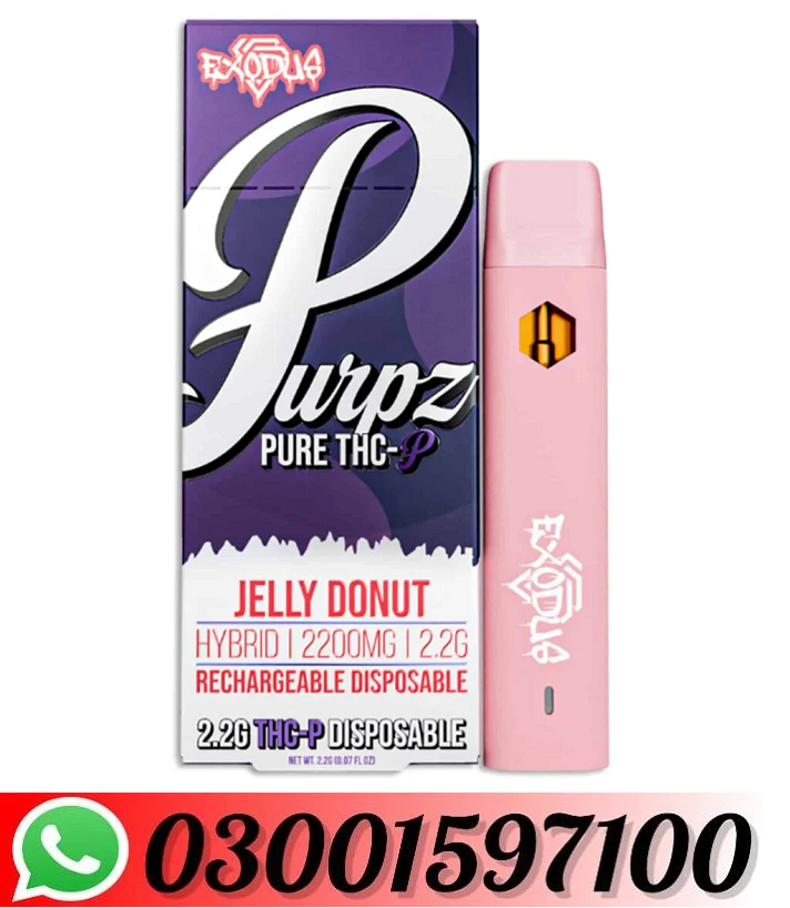 Exodus Purpz THC-P Disposable | 2.2g In Faisalabad=03001597100