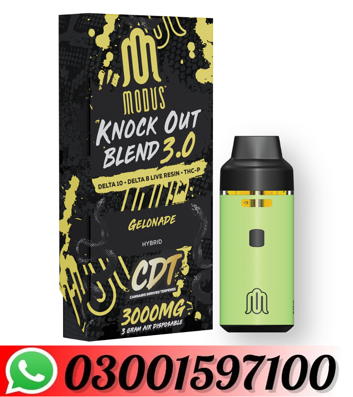 Modus Knockout Blend Disposable Vape 3G | 3.0 In Pakistan=03001597100