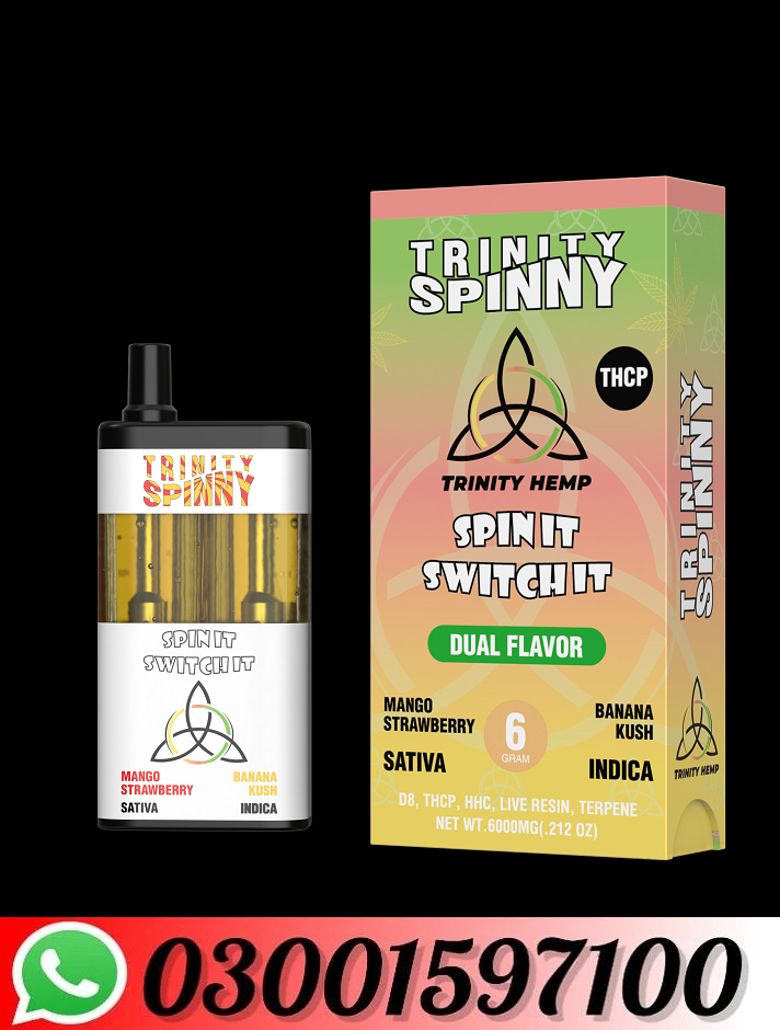 Trinity Spinny 6gm THCP Dual Flavor In Dera Ismail Khan=03001597100