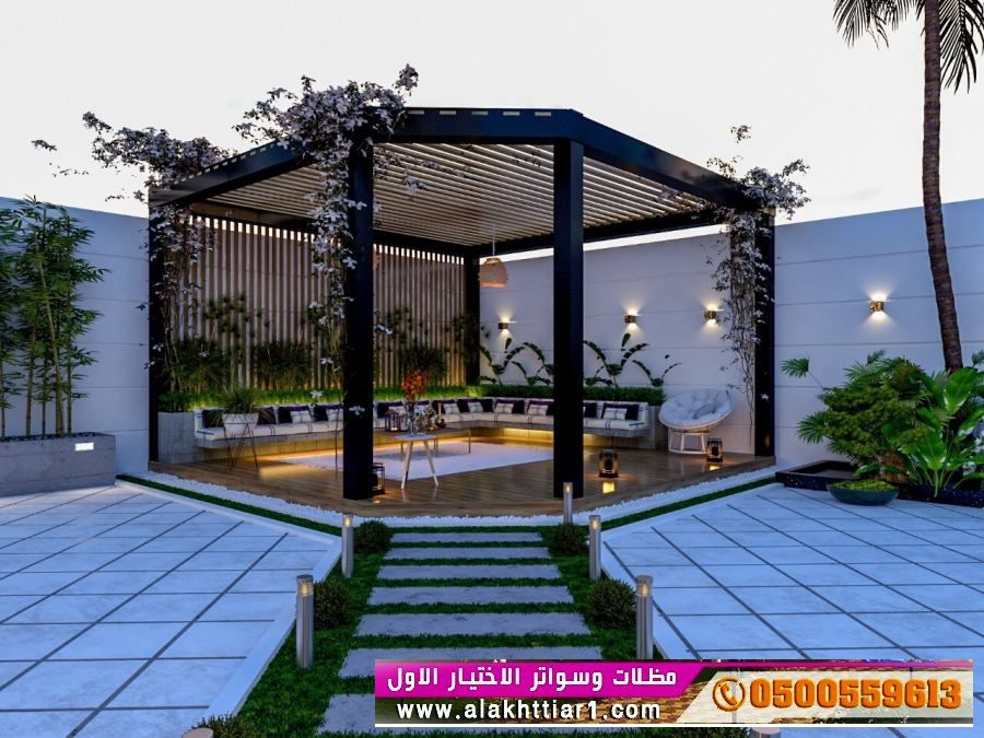 ابتكار جديد لمظلات السيارات- مظلات إلكترونية كهربائية O548682241 مظلات متحركة بالريموت بالرياض