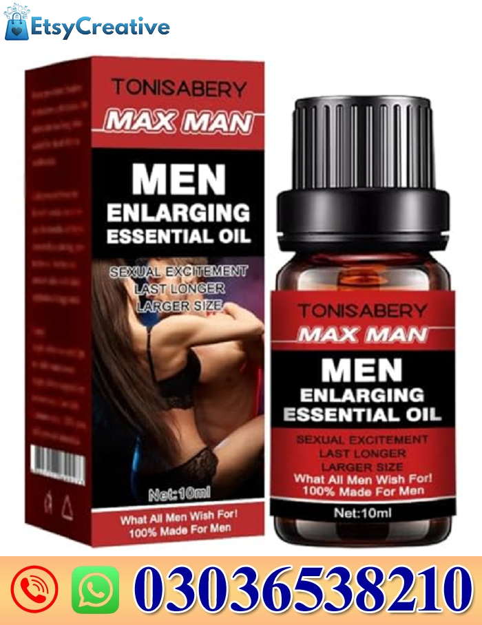 TONISABERY MAX Man ENLARGING Essential Oil ENLARGMENT Oil for Men Oil Enlarge 10ML (RED) In Pakistan