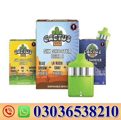 Cactus Labs Six Shooter THC-A Blend Disposable Vape In Ahmedpur East/03036538210