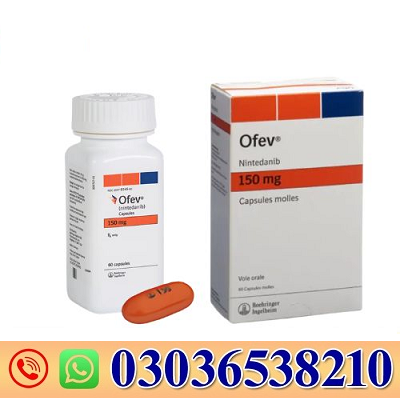 Ofev 150mg (Nintedanib) Capsules in Gujranwala Cantonment/03036538210