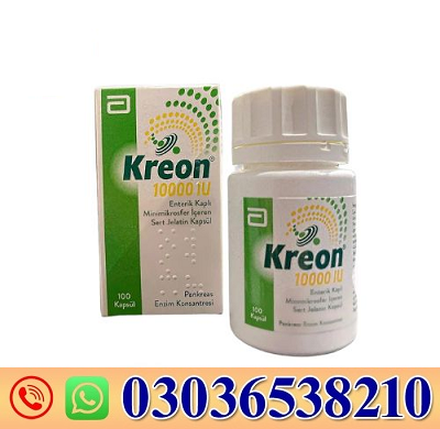 Kreon 10000 iU Capsules in Kamber Ali Khan/03036538210 Order Now 