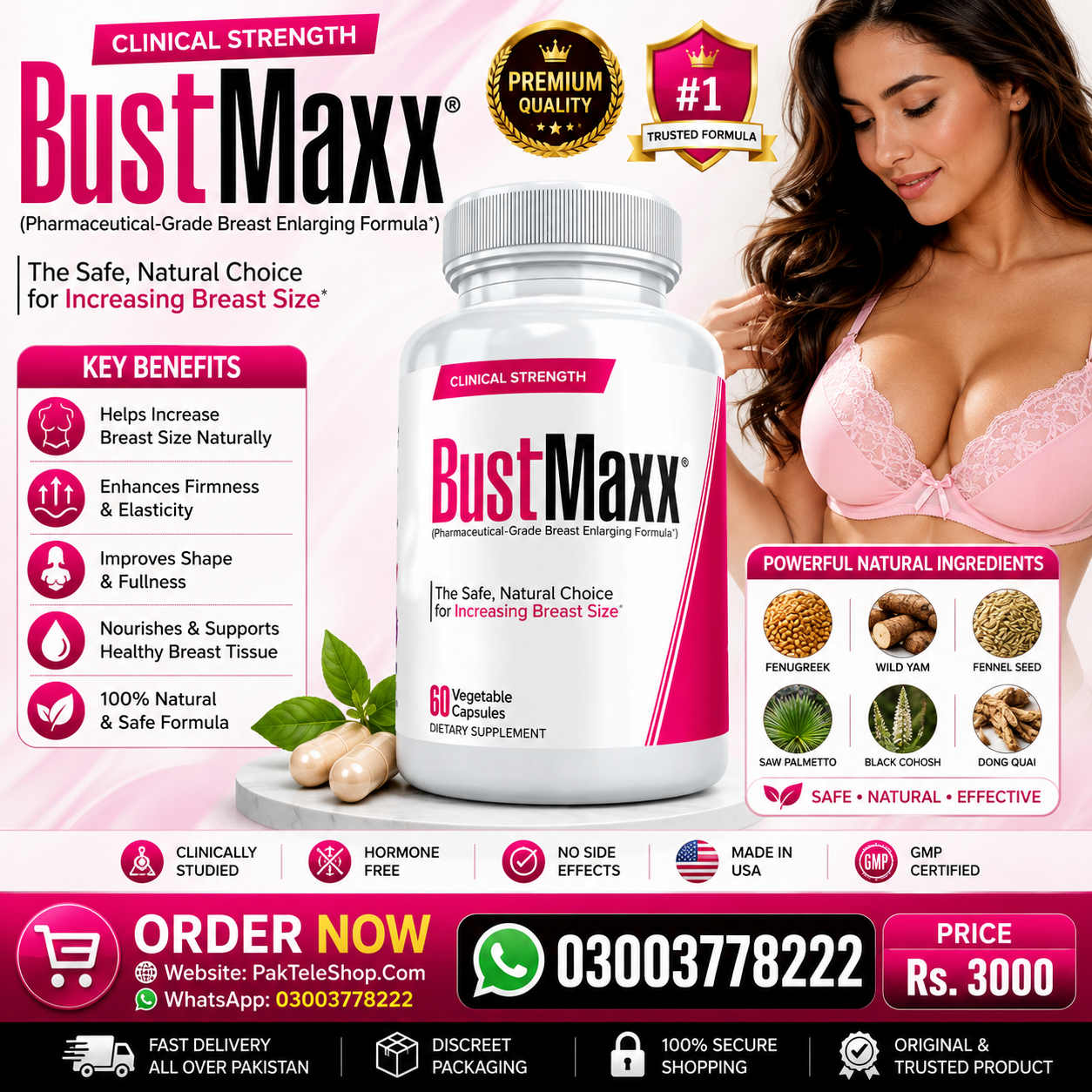 BustMaxx Capsule – Original Product Available in Pakistan
