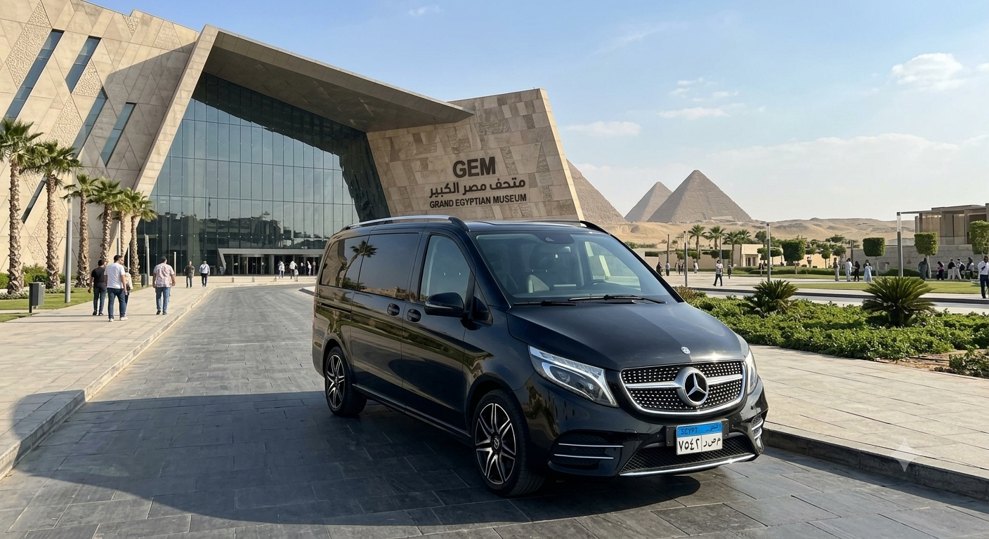 استئجار مرسيدس V300 – انطلق في رحلة "نخبوية" من المطار إلى أرقى معالم القاهرة! ????️✨