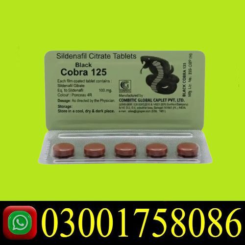 Black Cobra 125mg Tablets in Pakistan Jhang Sialkot Bahawalpur 