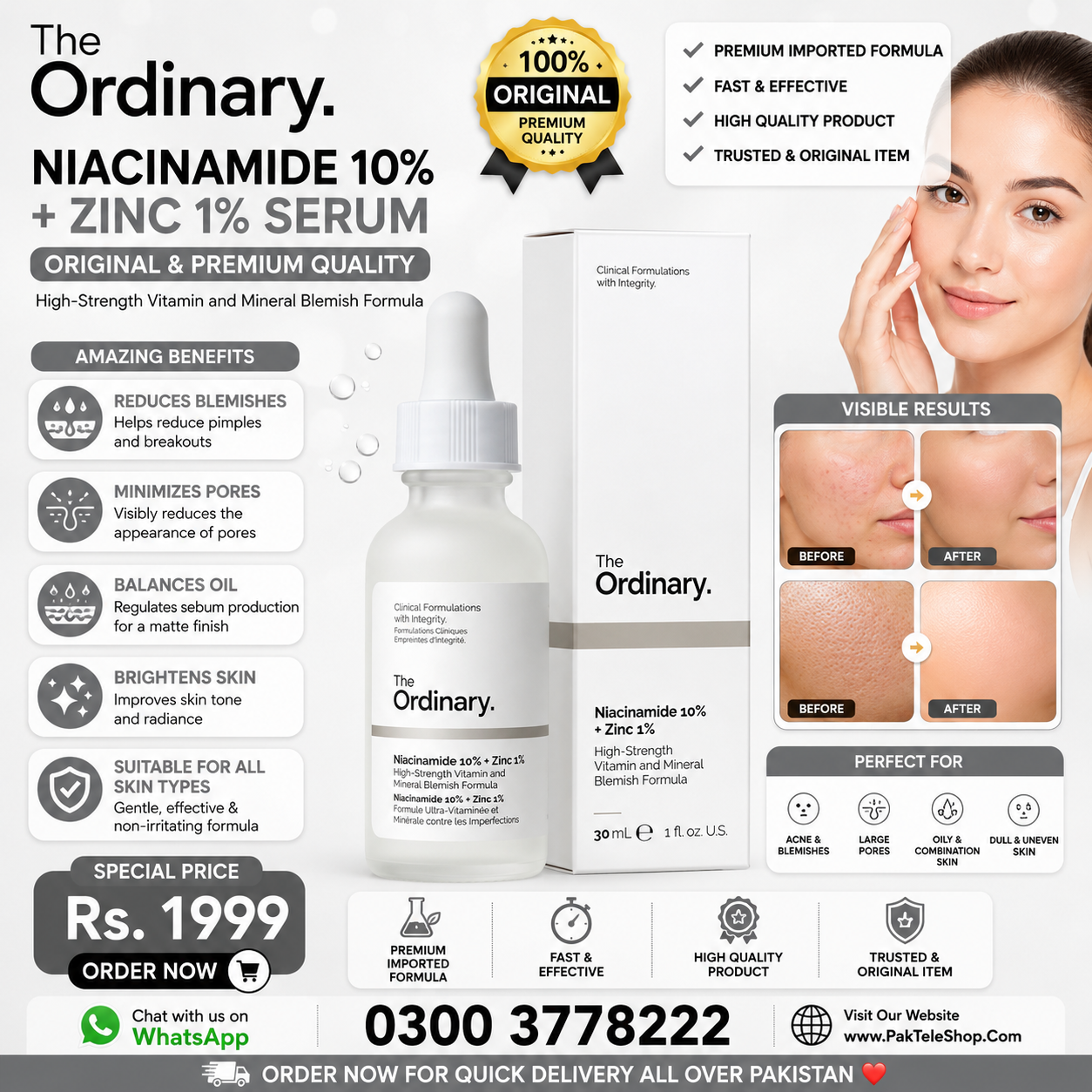 The Ordinary Niacinamide Serum 30ml | PakTeleShop - Online Shopping