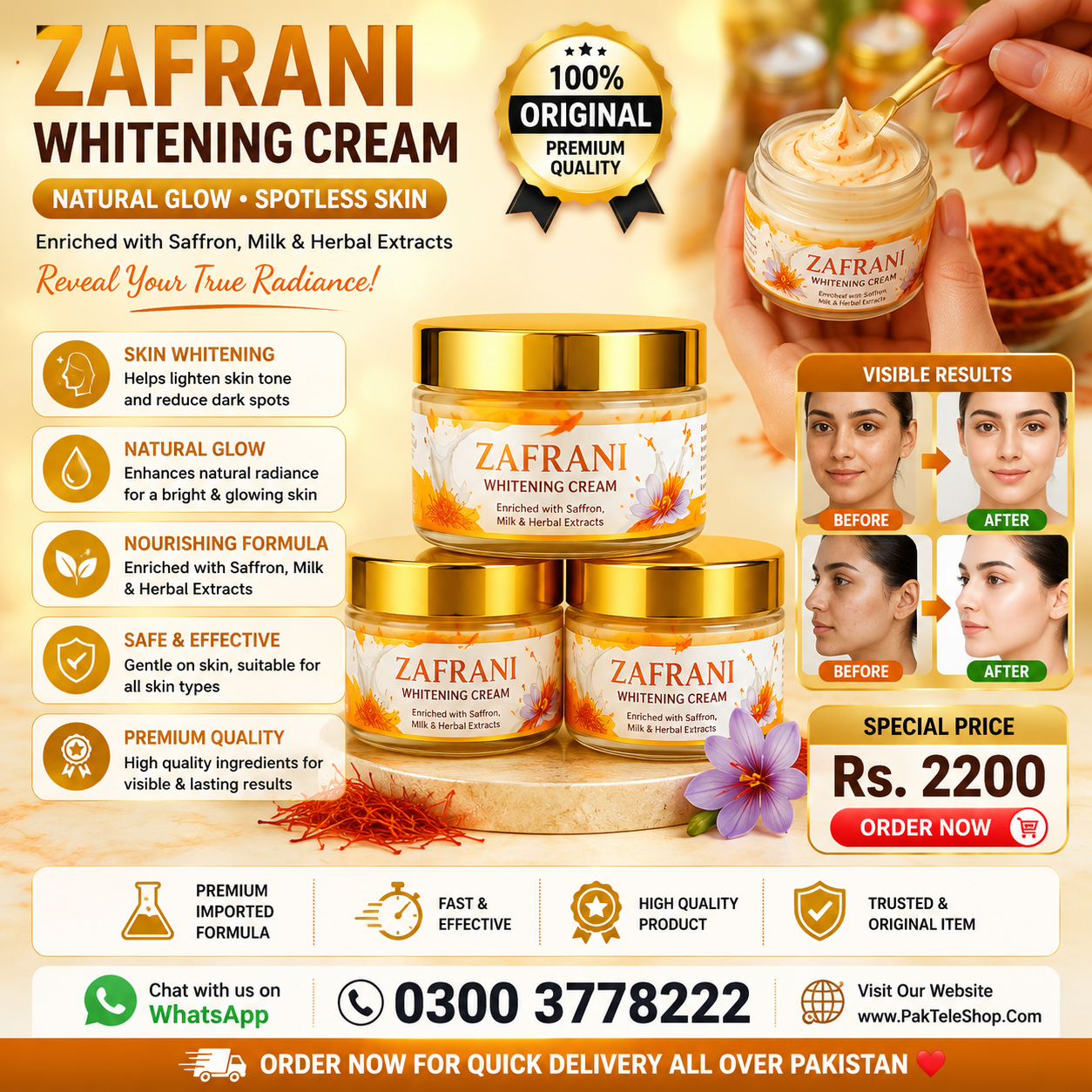 Zafrani Whitening Cream | PakTeleShop - Online Shopping hjkasdzjzsfkdkj\fhdsjkfkjdf