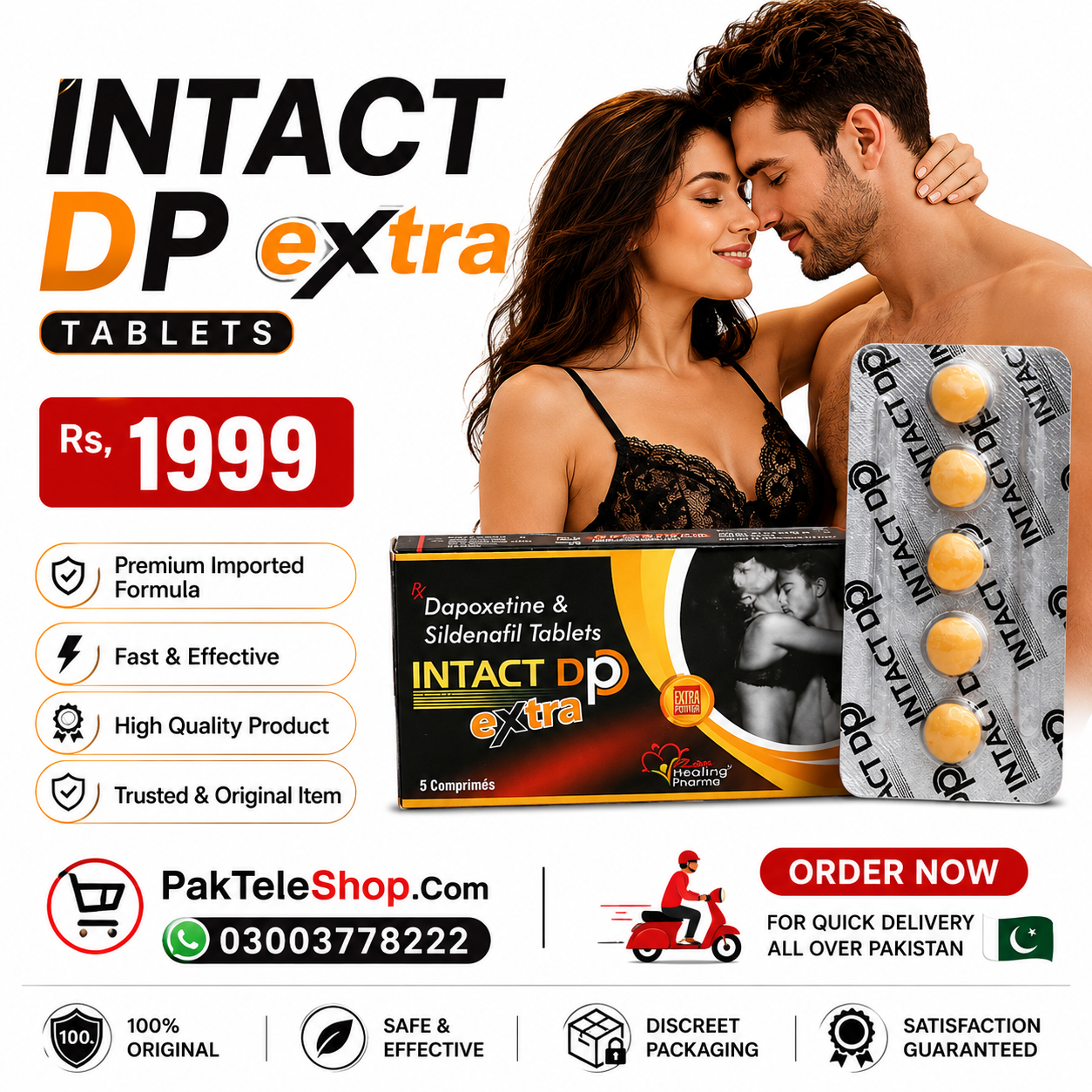 Intact DP Extra Tablets Price in Pakistan At PakTeleShop, Is Rs: 2,000.00 PKR