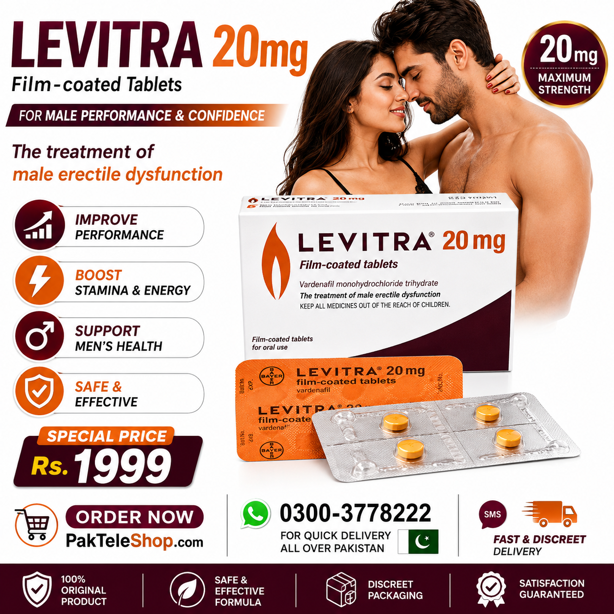 Levitra Tablets Price In Pakistan, Best Tablets Order Now 0300-3778222