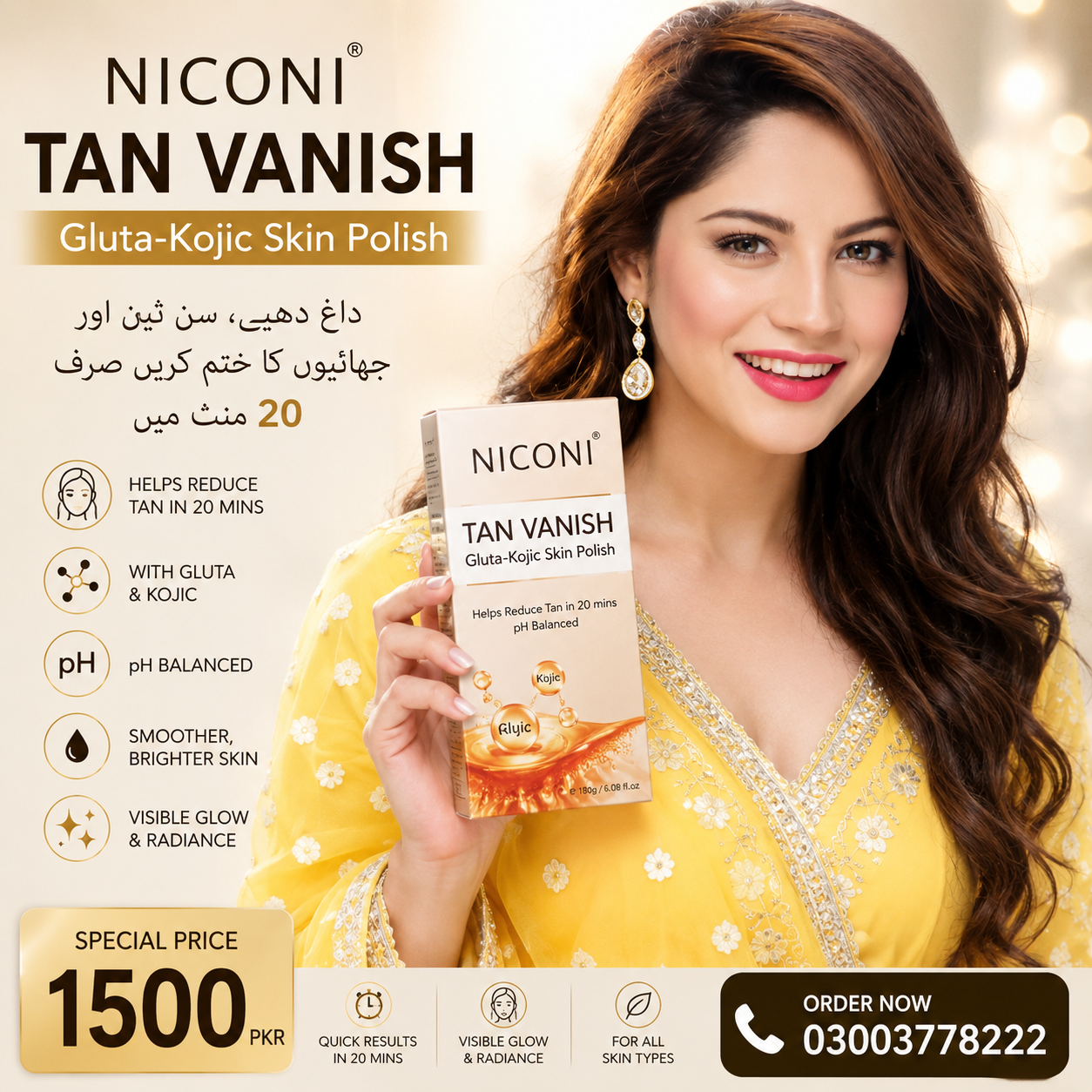 Niconi Tan Vanish Gluta Kojic Skin Polish Price In Pakistan