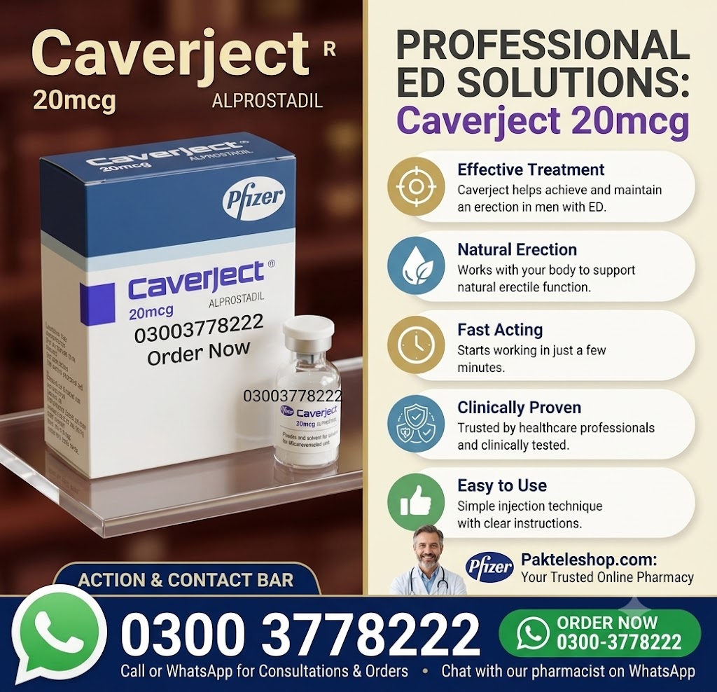 Caverject Injection in Pakistan – Original Alprostadil Injection Price