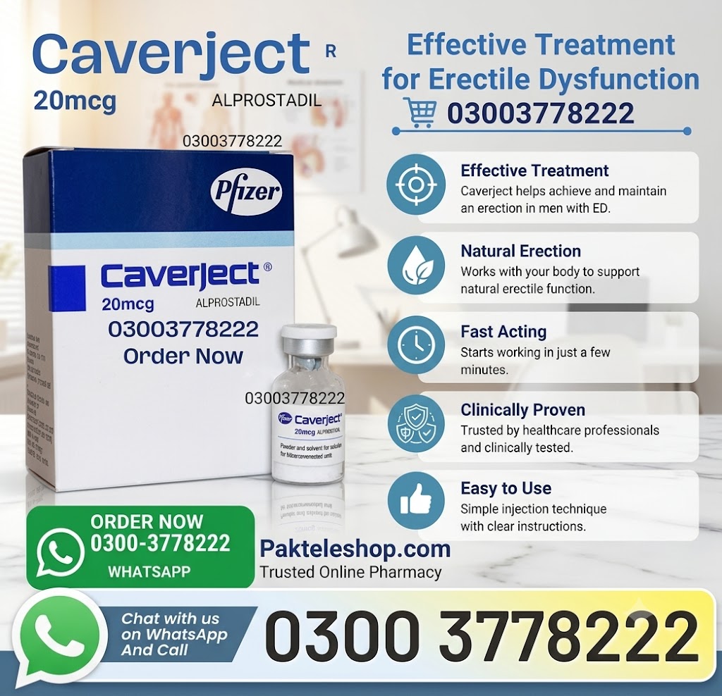 Buy Original Caverject Injection in Pakistan | Fast Delivery
