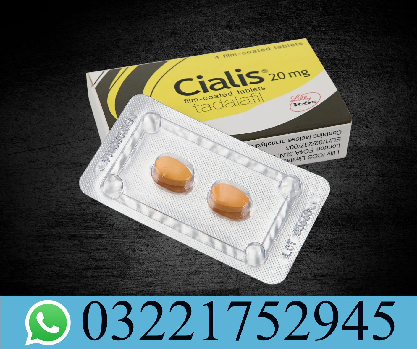 Cialis 20mg 4 Tablets Price in Pakistan – Original | Cash on Delivery