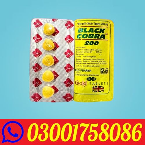 Black Cobra 200mg Tablets in Pakistan . Quetta Islamabad Peshawar 