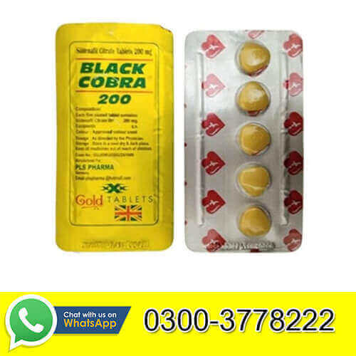 Black Cobra Tablets For Men 200mg in Pakistan Men 200mg in Pakistan For Sale