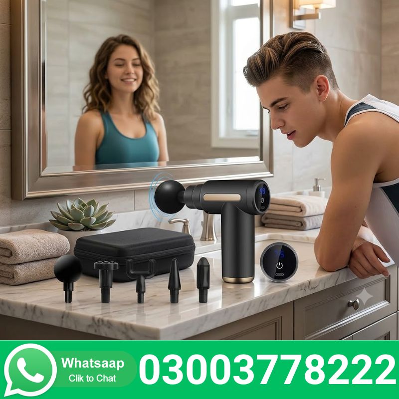 Rechargeable Massage Gun In Pakistan is Rs,2999 PKR 100%